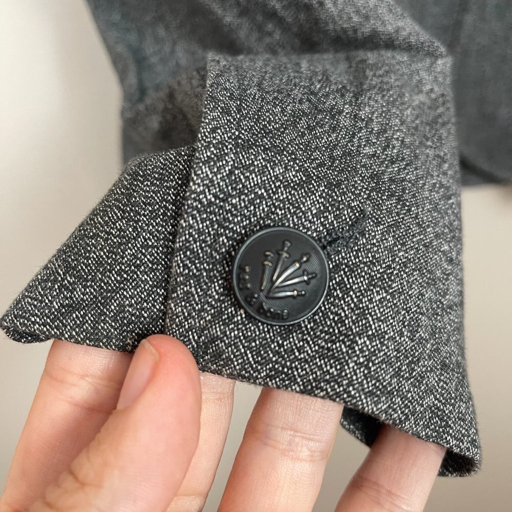 Rag & Bone Black and Grey Lined Womens Taylor Blazer Preppy Scandi Girl Size 0 - Picture 4 of 13